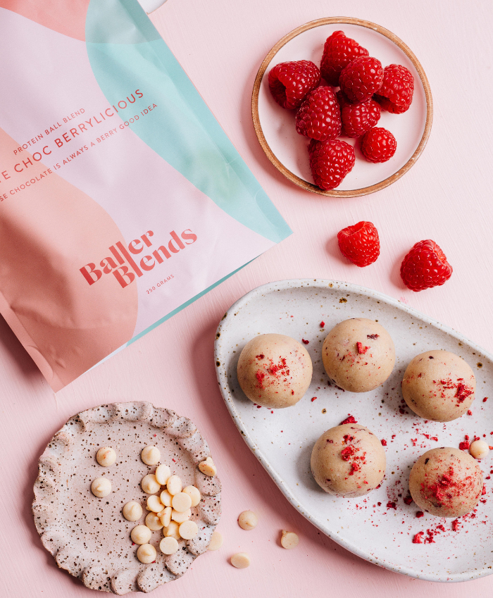 White Choc Berrylicious Protein Ball Mix